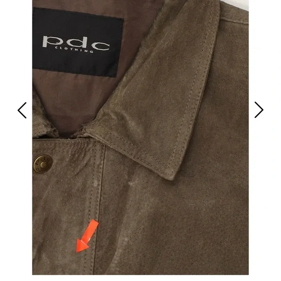 Vintage Men's Brown Suede Jacket - Picture 6 of 7